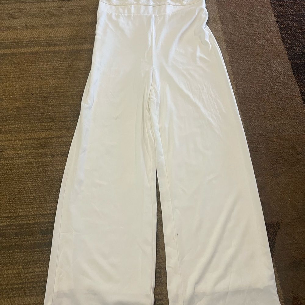 Bebe White Lace Detail Garment